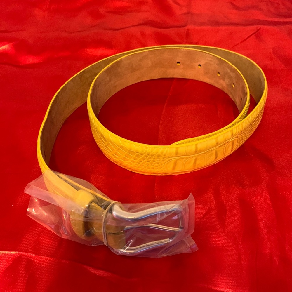 New W Klienberg alligator leather exotic belt size 36